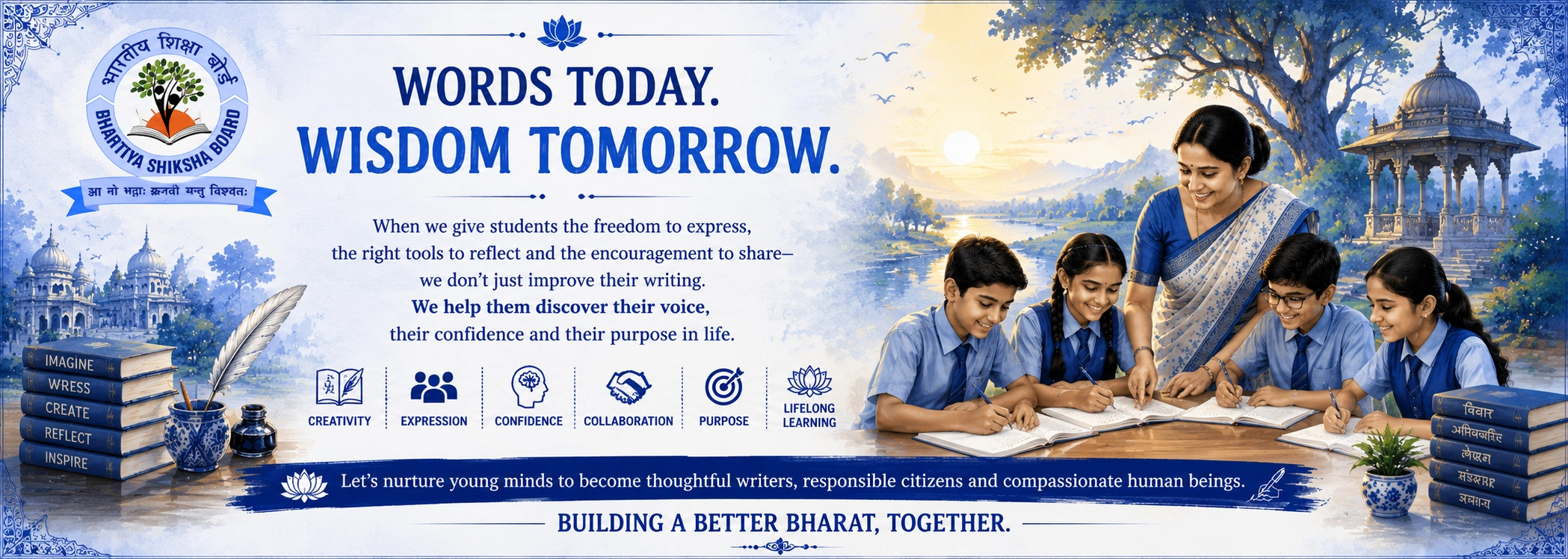 Words today, wisdom tomorrow — Bhartiya Shiksha Board